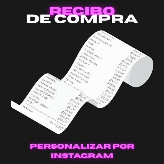 RECIBO DE COMPRA (NO DISPONIBLE)